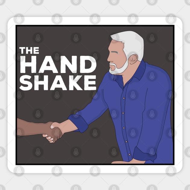 The Hollywood Handshake Sticker by DiegoCarvalho